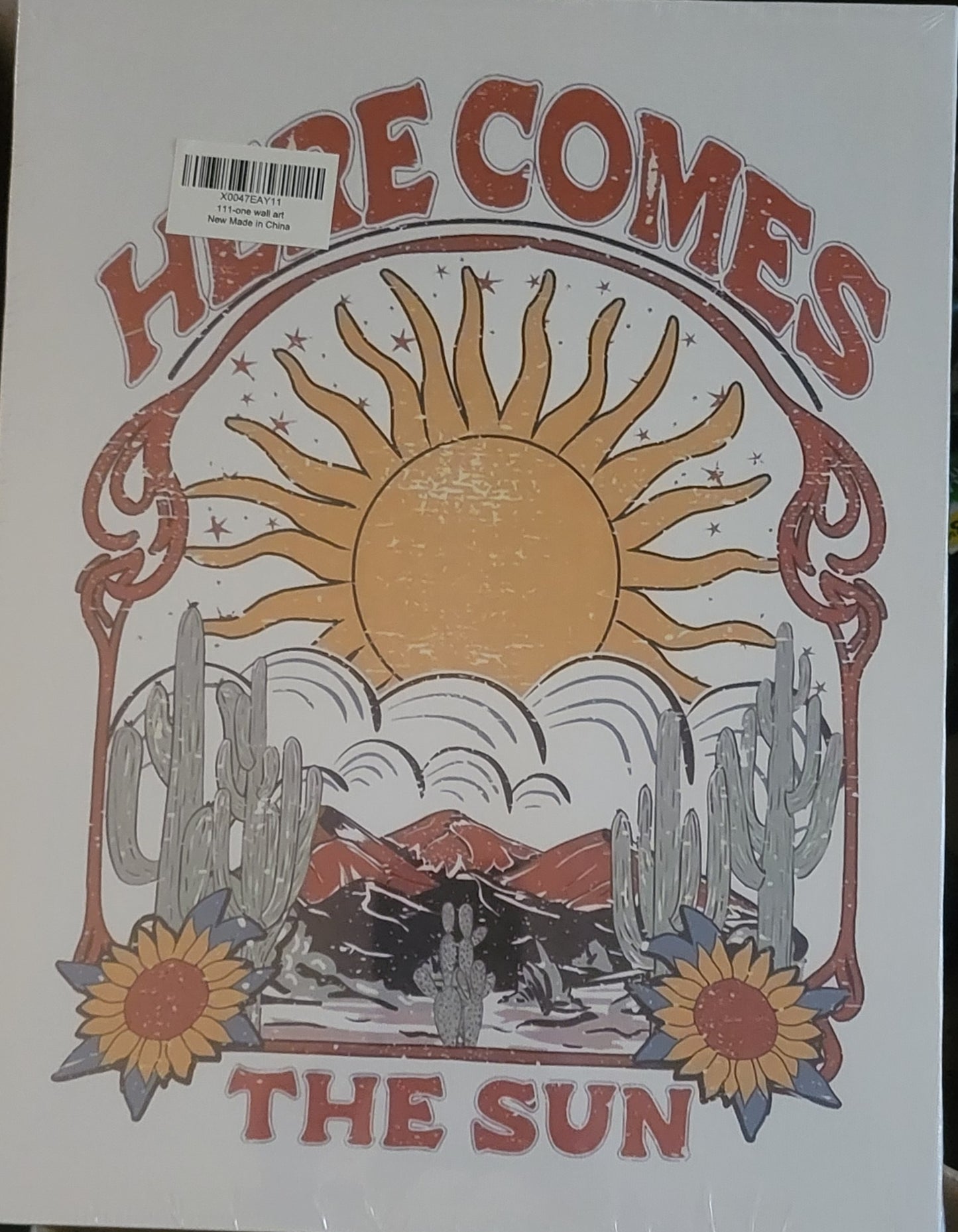 Canvas Wall Art- Here Comes The Sun Print