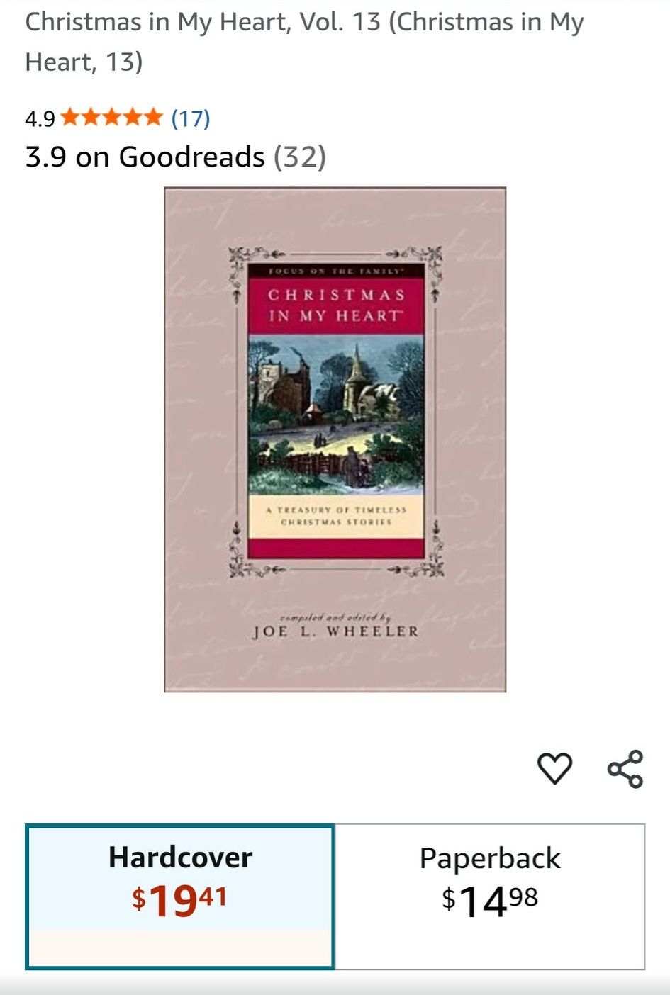 Christmas In My Heart Book