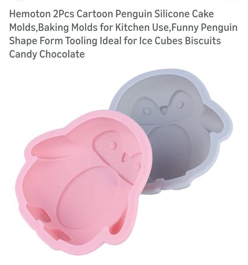 2 Pack Penguin Silicone Molds