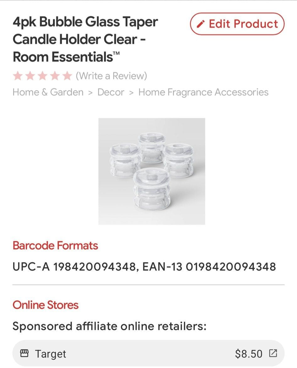 Taper Candle Holders- Set of 4