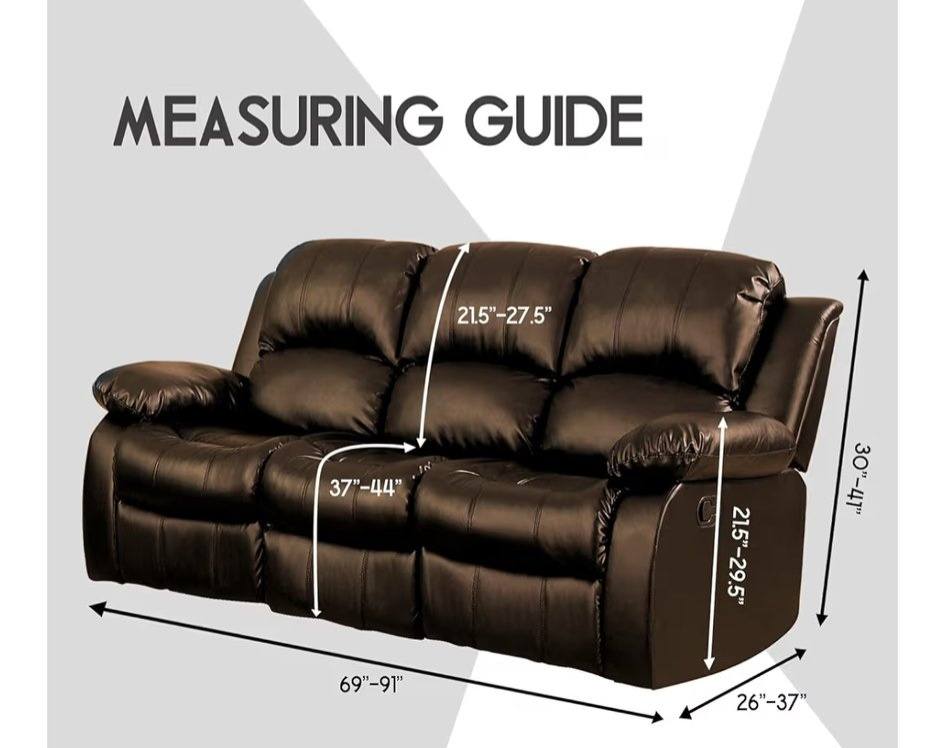 8 Piece Recliner Sofa Cover- Dark Gray