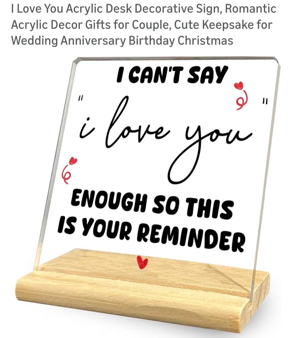 Acrylic Desk Sign