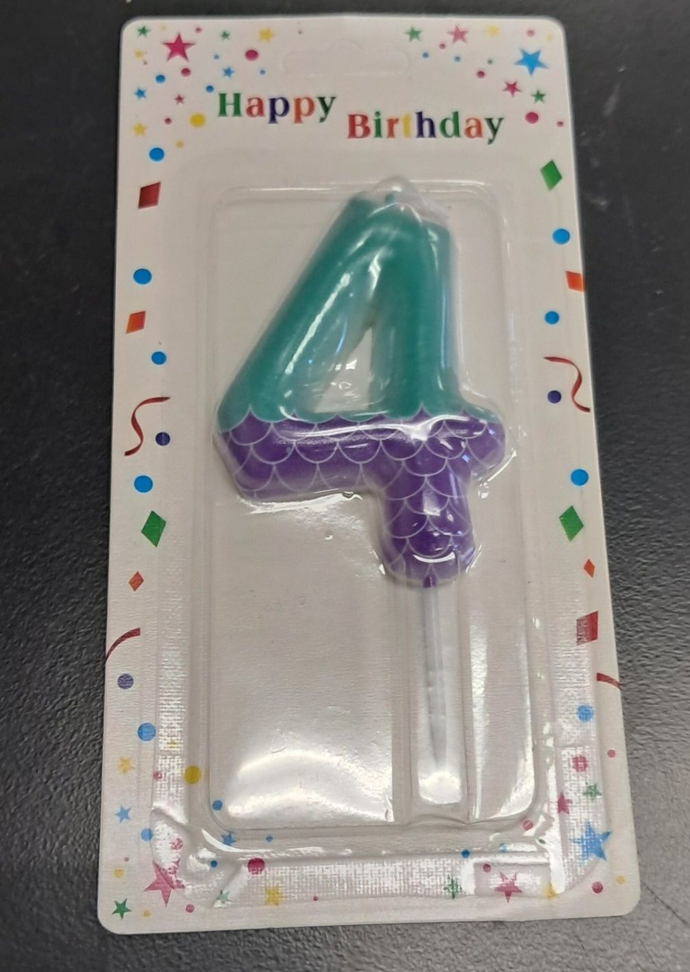 Mermaid Birthday Candle- #4