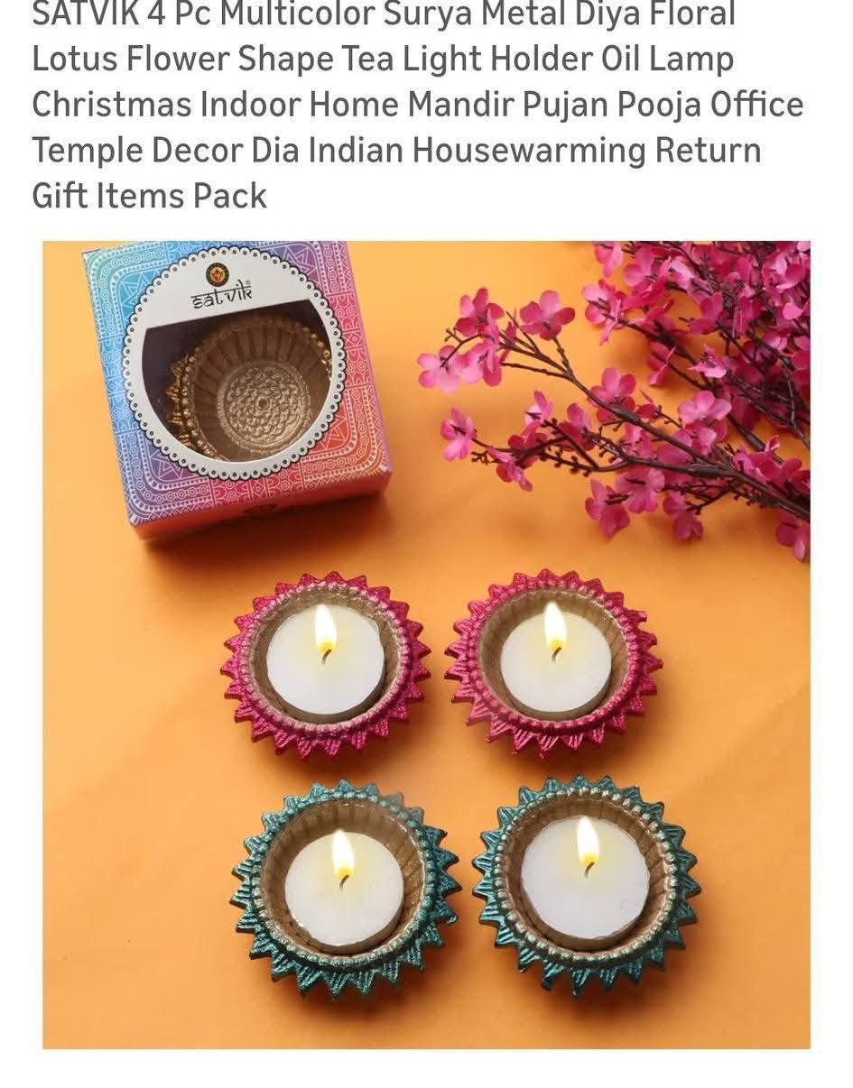 Set of 4 Tealight Candles