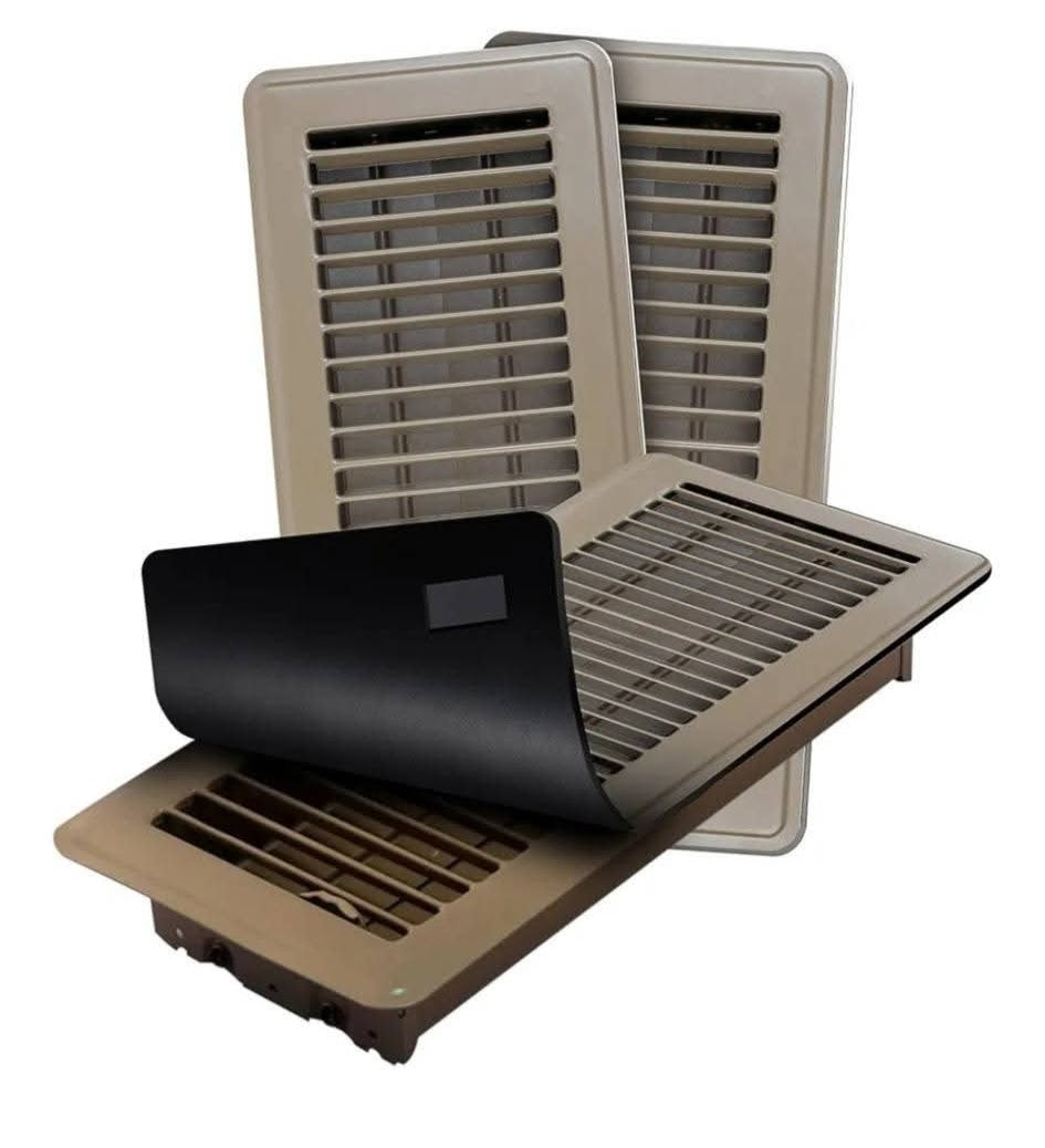 Magnetic Floor Vent Covers- Set of 3- Brown