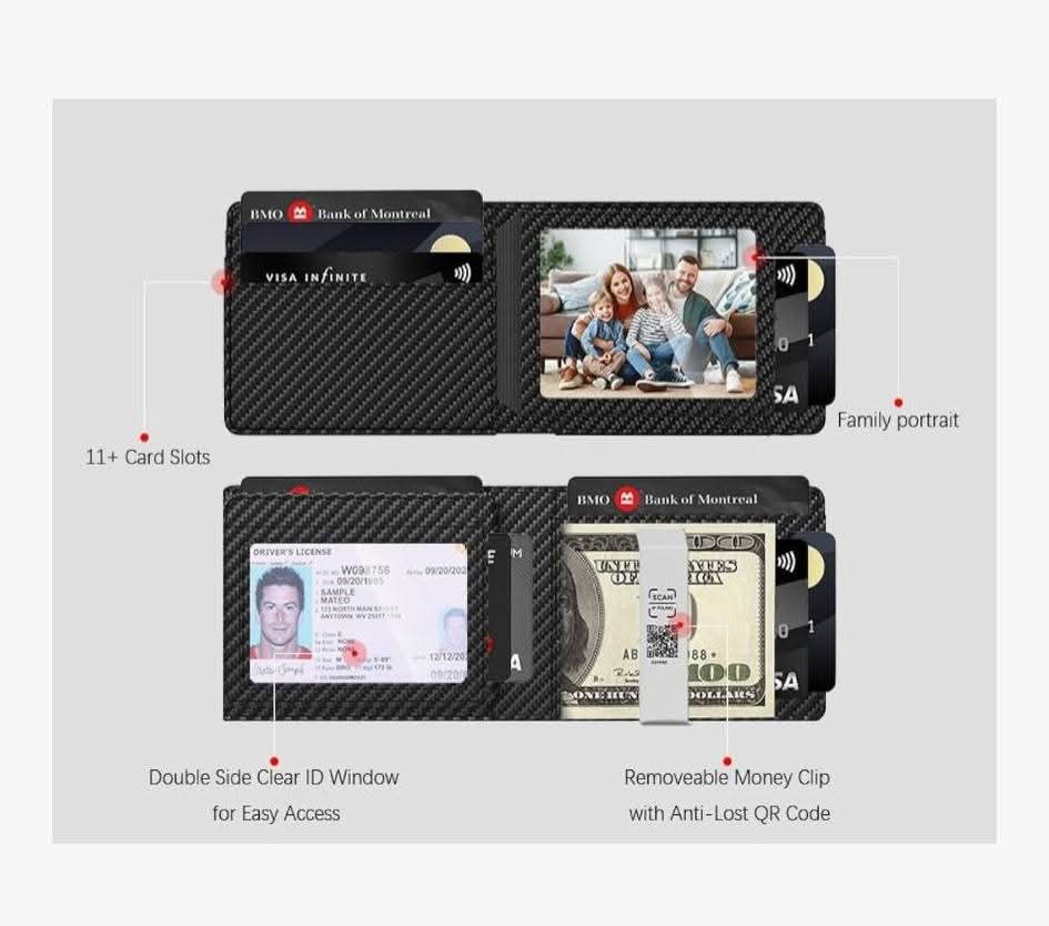 Men's Bi-fold Slim Wallet