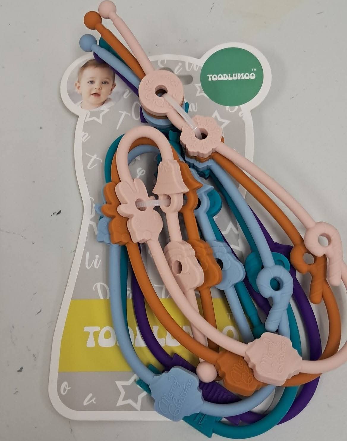 Silicone Teething Straps 5 Pack