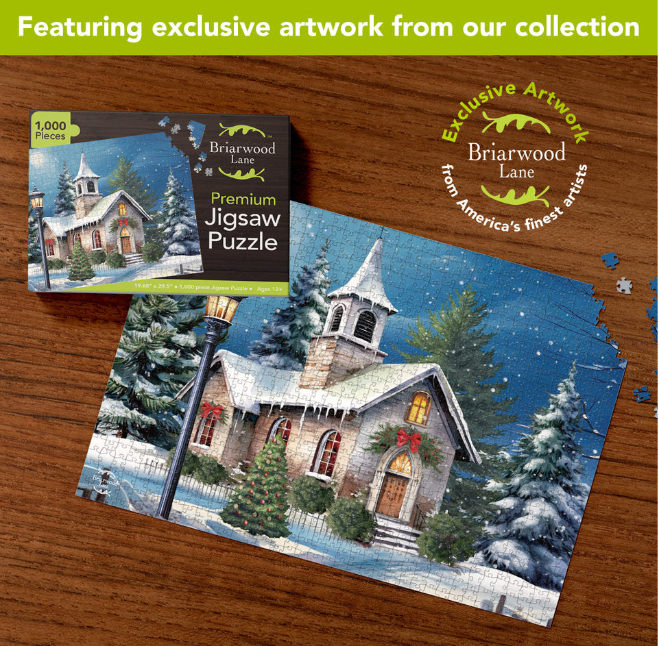 Holy Night Church Winter 1000 piece Jigsaw Puzzle