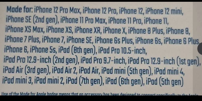 USB to Lightening USB Cable for IPad and IPhone