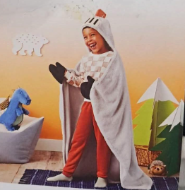 Pillowfort Knight Hooded Blanket