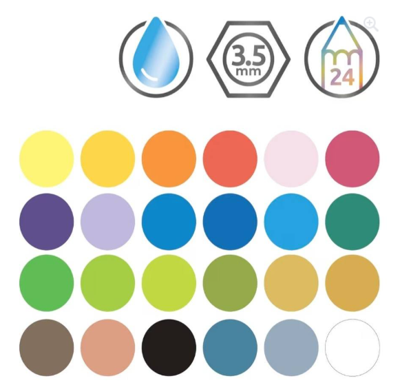 Watercolor Colored Pencils- 24 Count