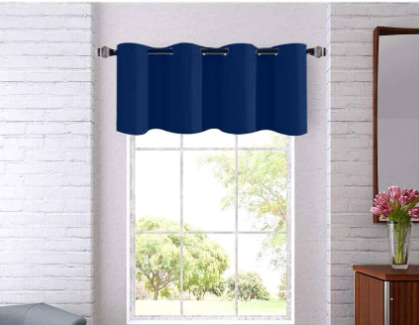 Grommet Valance Navy