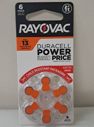 Rayovac Hearing Aid Batteries-Size 13