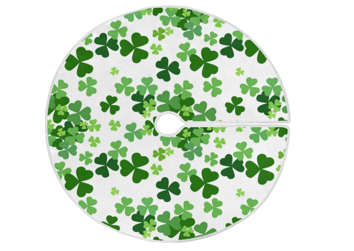Shamrocks Christmas Tree Skirt