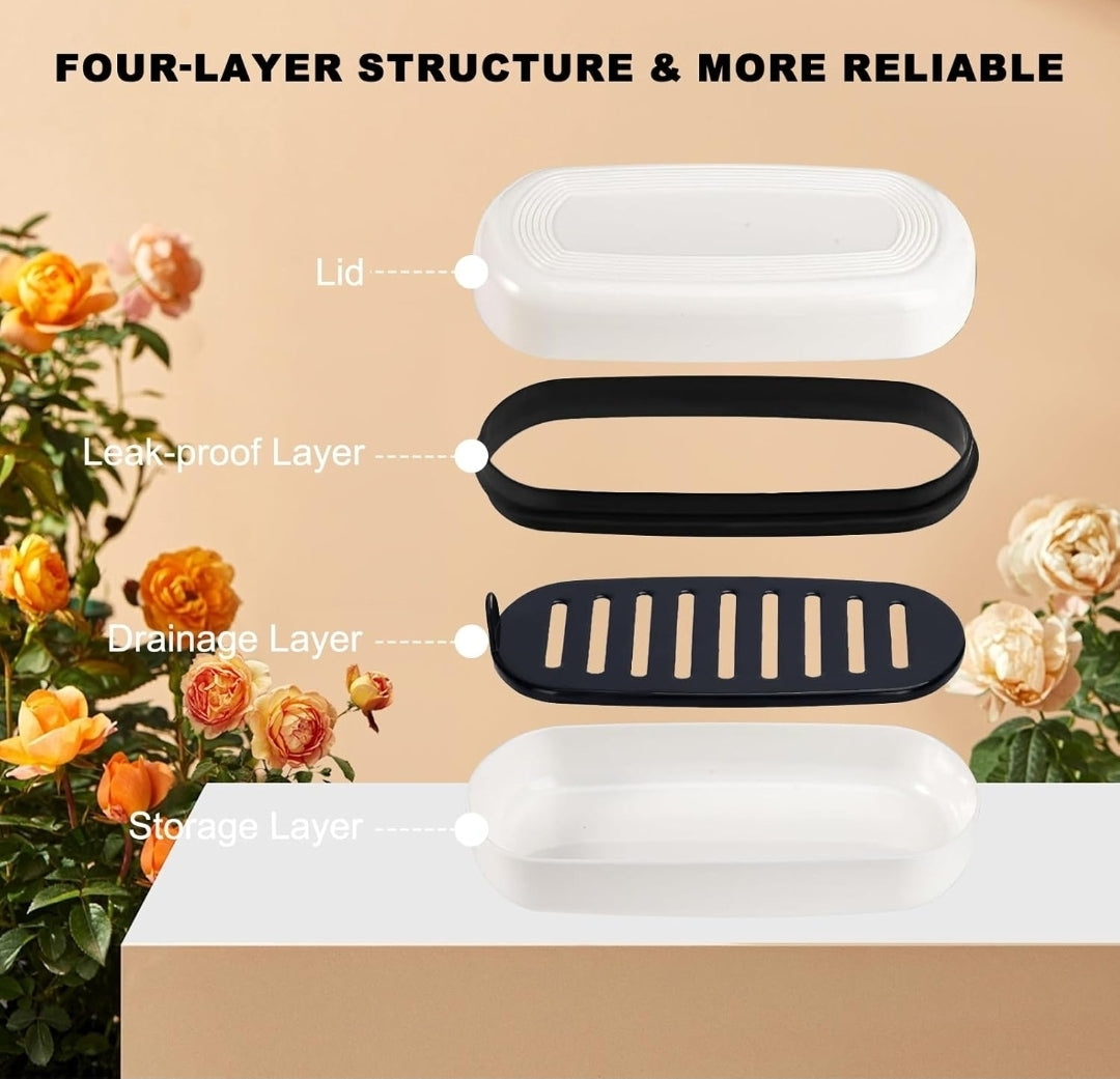 Plastic Soap Dish- White
