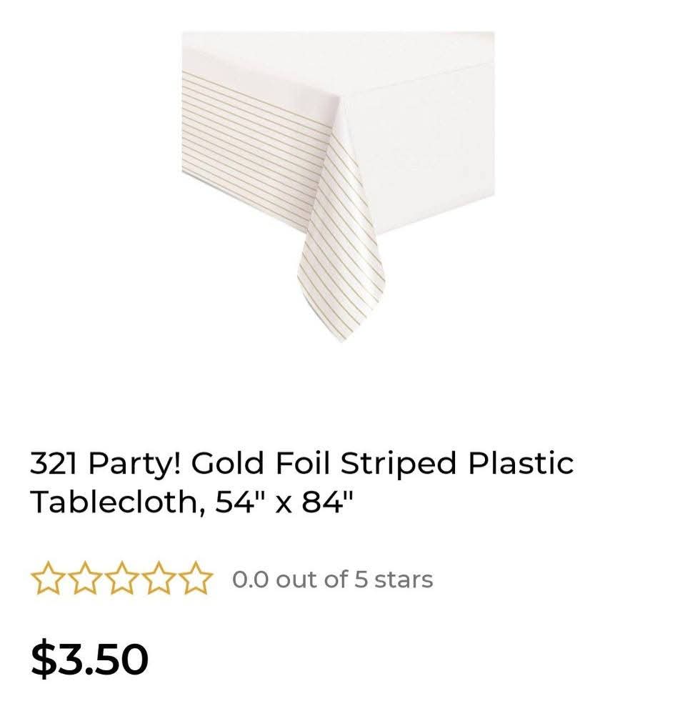 Gold Birthday Party Decor Bundle