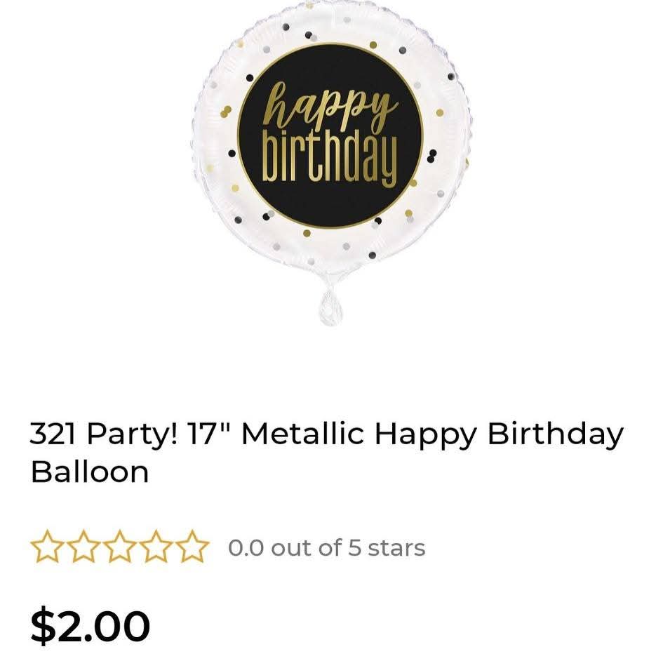 Gold Birthday Party Decor Bundle
