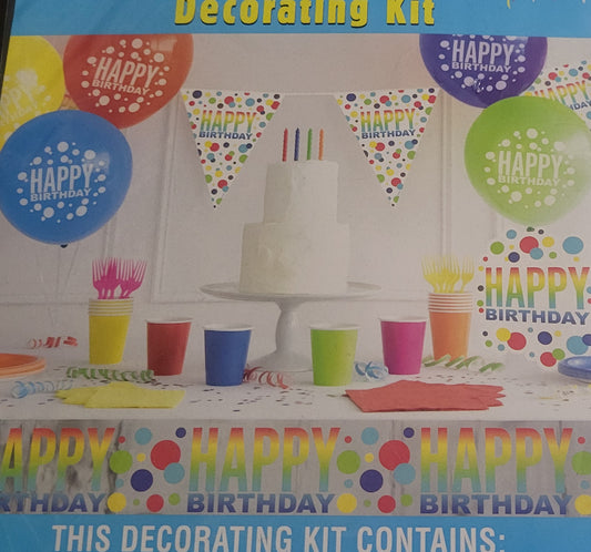 Birthday Party Decorating Kit- Set of 3
