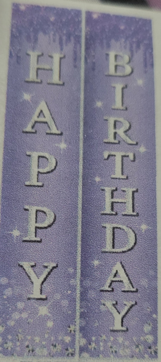 Happy Birthday Vertical Hanging Banners