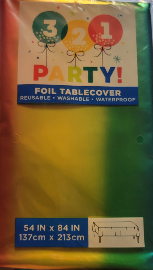 Foil Tablecovers- 6 pack Rainbow