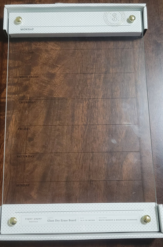 Glass Dry Erase Board