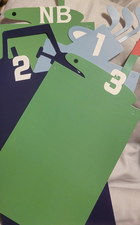 Hole in 1 First Birthday Banner