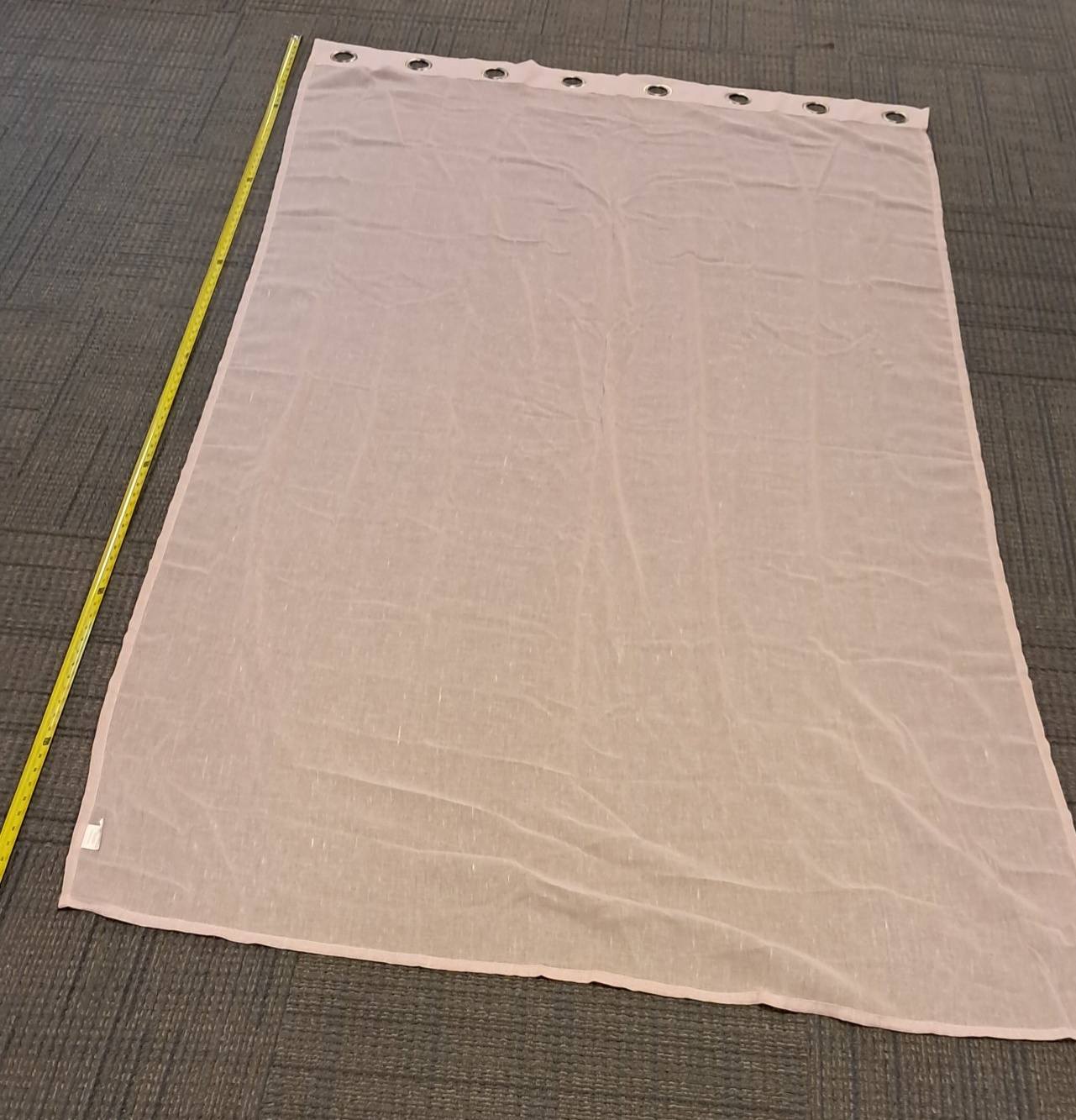 Linen 2 Panel Curtains- Light Pink