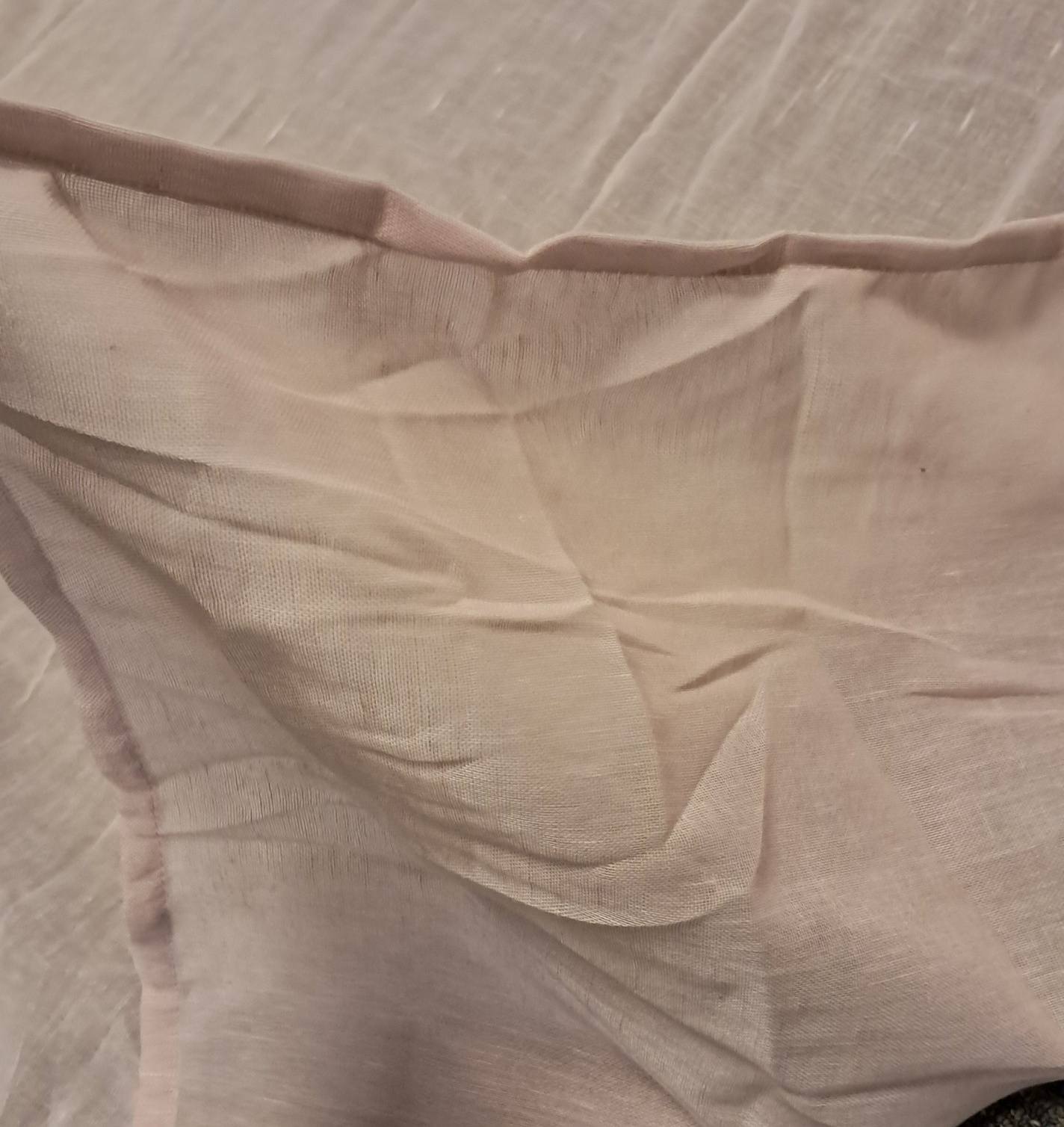 Linen 2 Panel Curtains- Light Pink