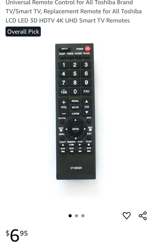 Replacement Remote Control