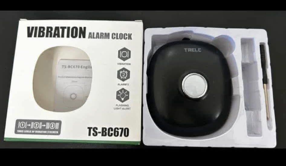 Vibration Alarm Clock- Black