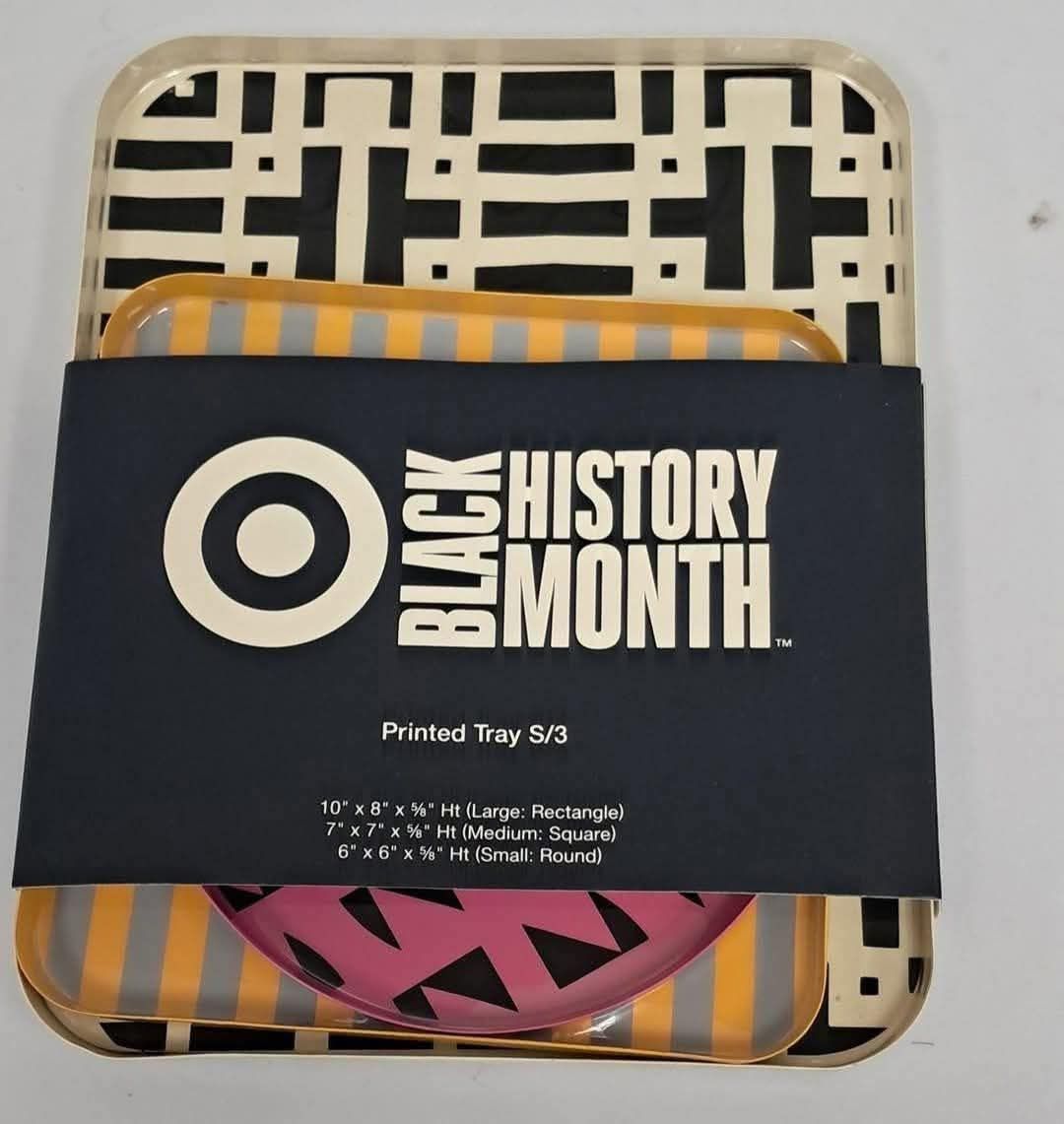 Black History Month Trays- Set of 3