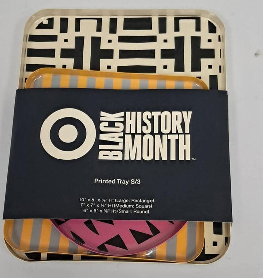Black History Month Trays- Set of 3