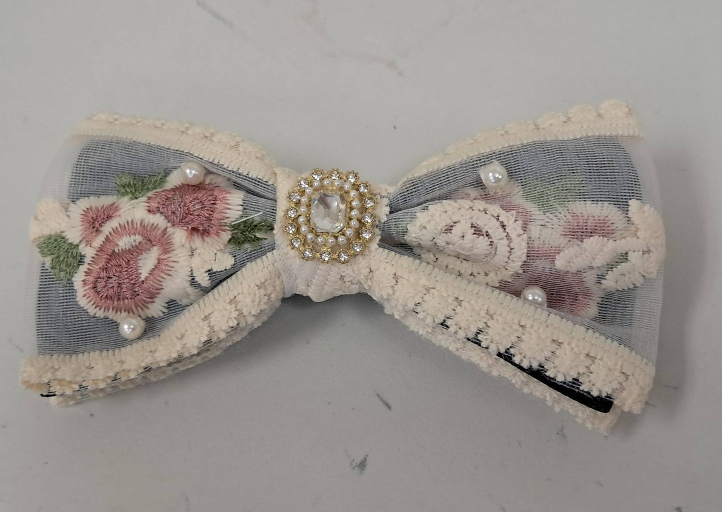 Vintage Look Hair Clip Bow