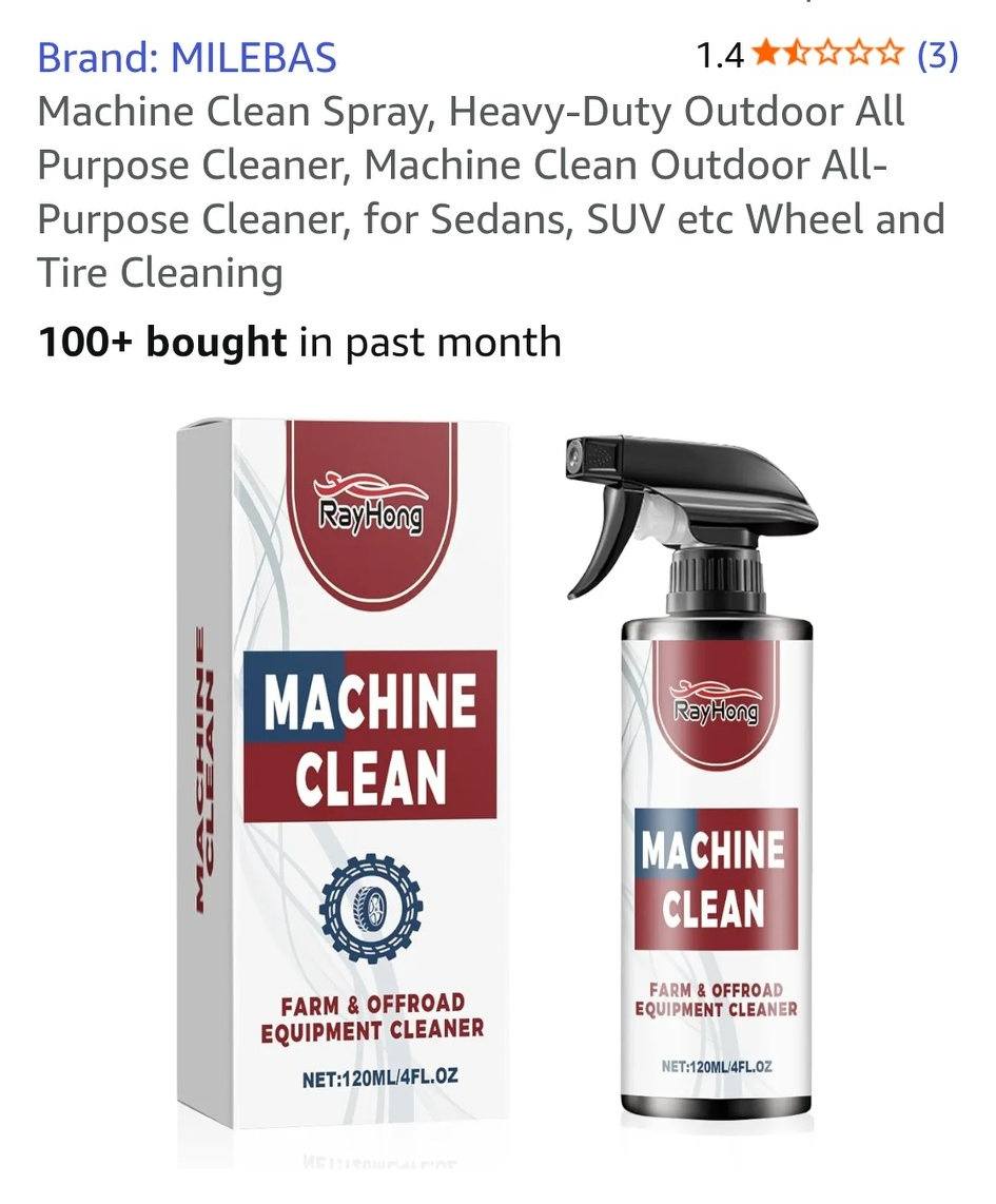 Machine Clean Heavy Duty All Purpose Cleaner-Set of 2