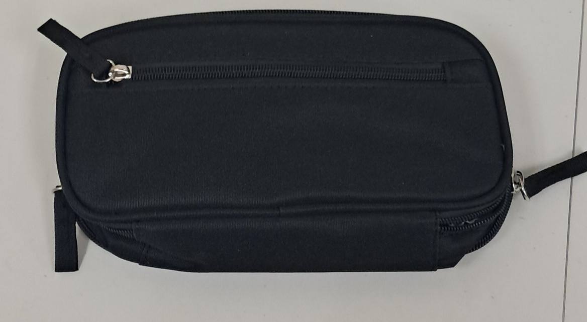 Multi-Pocket Pencil Case- Black
