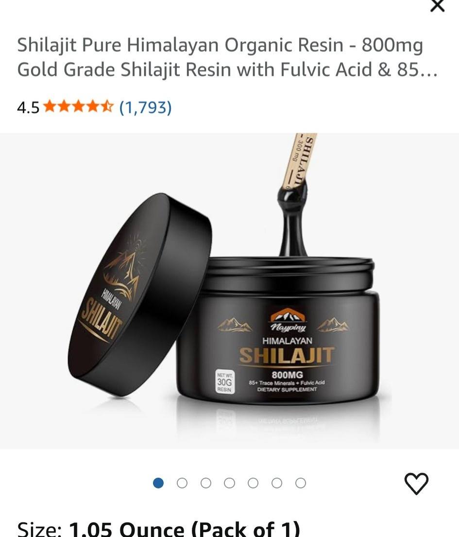 Shilajit Pure Himalayan Organic Resin