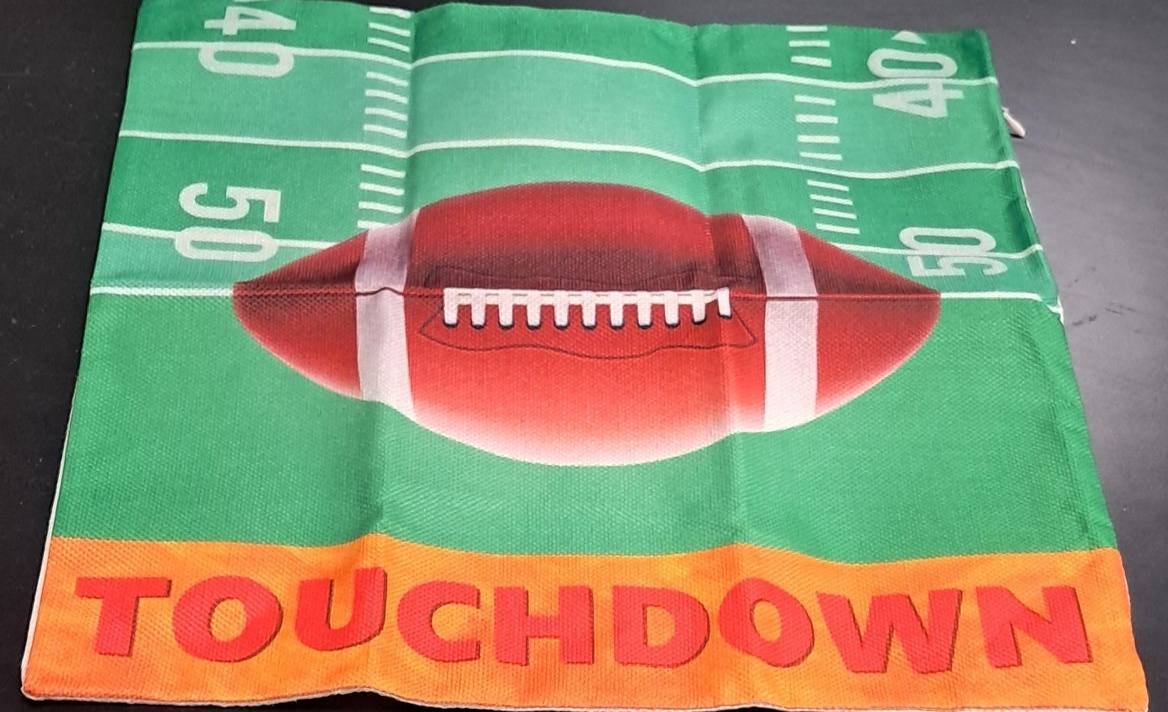 Football Touchdown Throw Pillow Covers