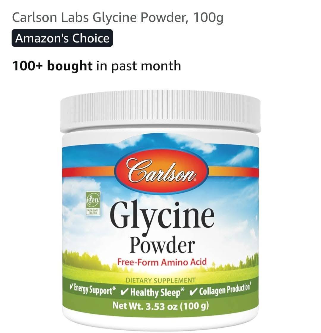 Carlson Glycine Powder- 3.53oz