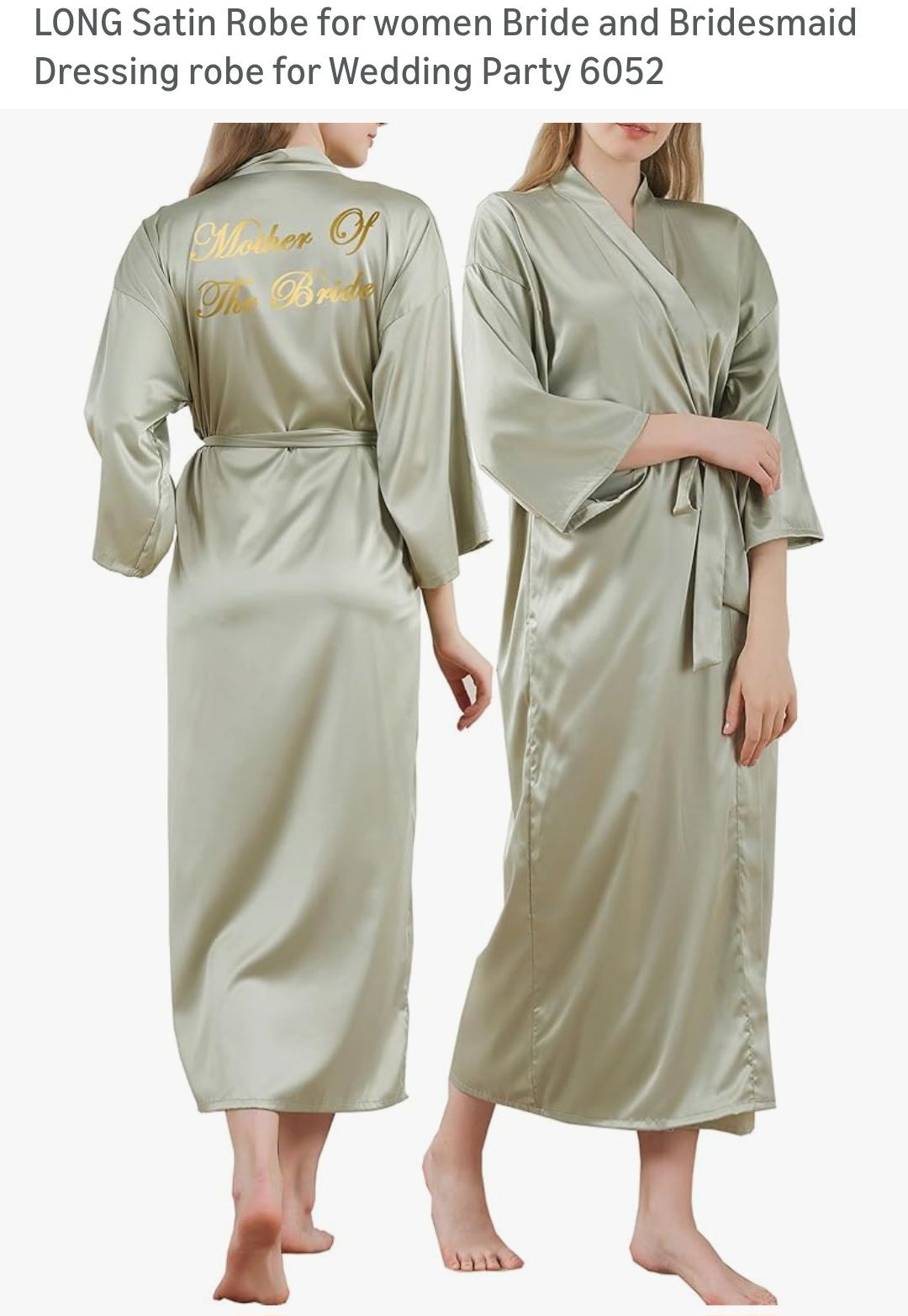 Mother of the Groom Robe- 2 colors