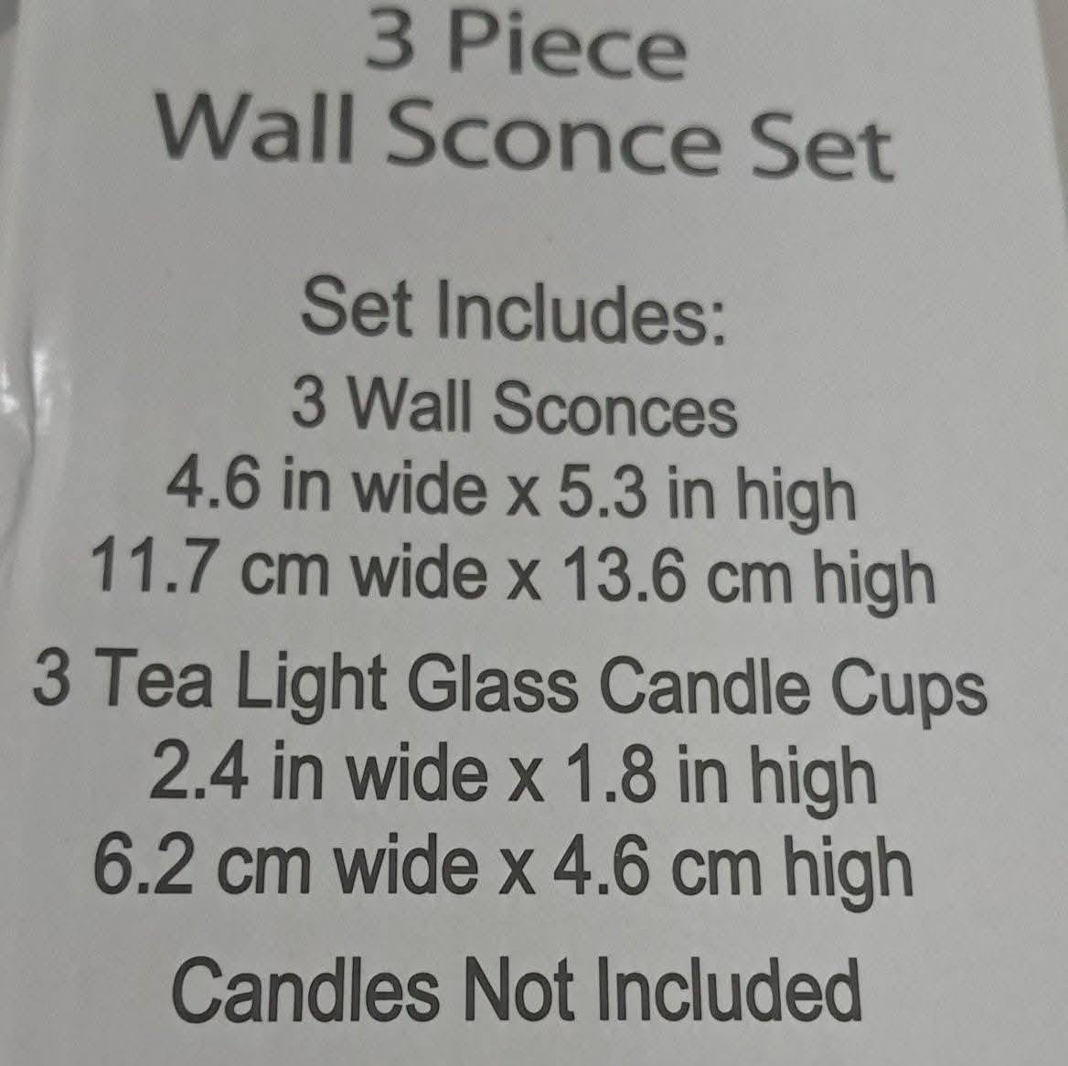 3 Piece Wall Sconce Set