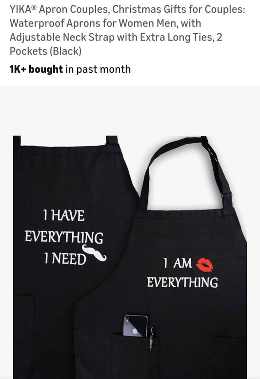 His and Hers Apron Set