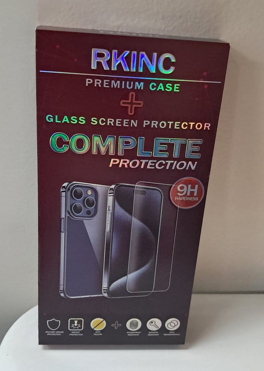 Phone Case and Tempered Glass Screen Protector Set