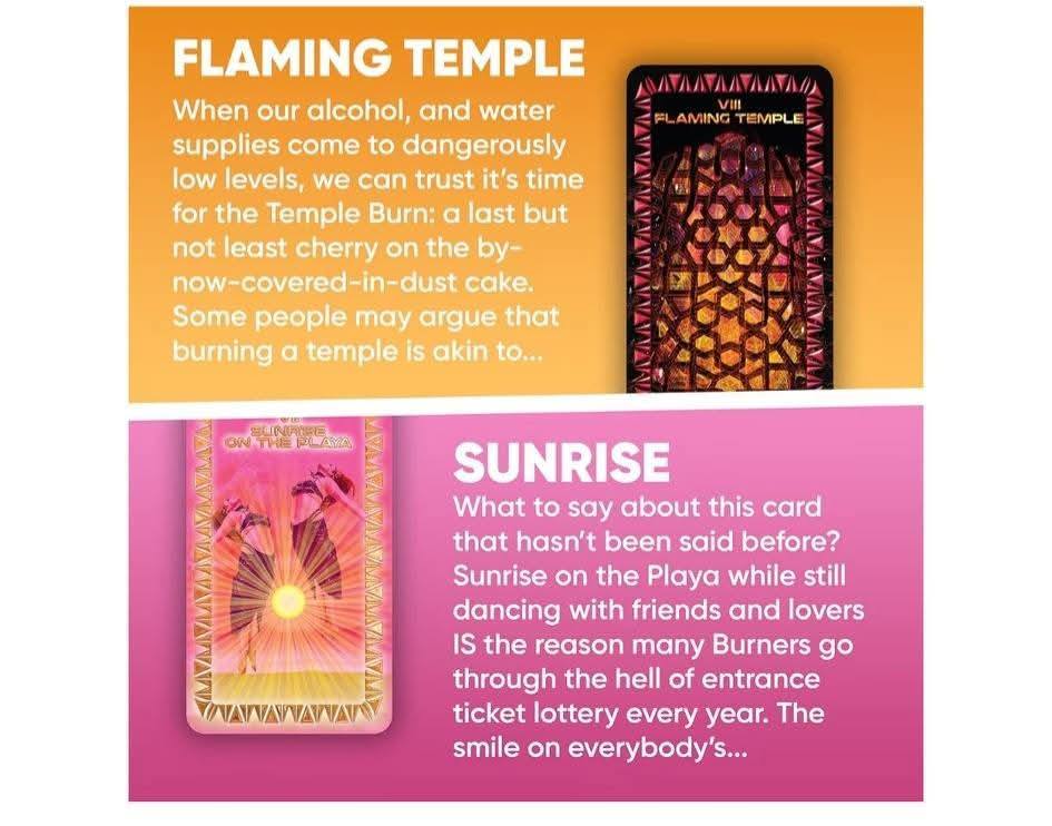 Playa Themed Tarot Card Deck