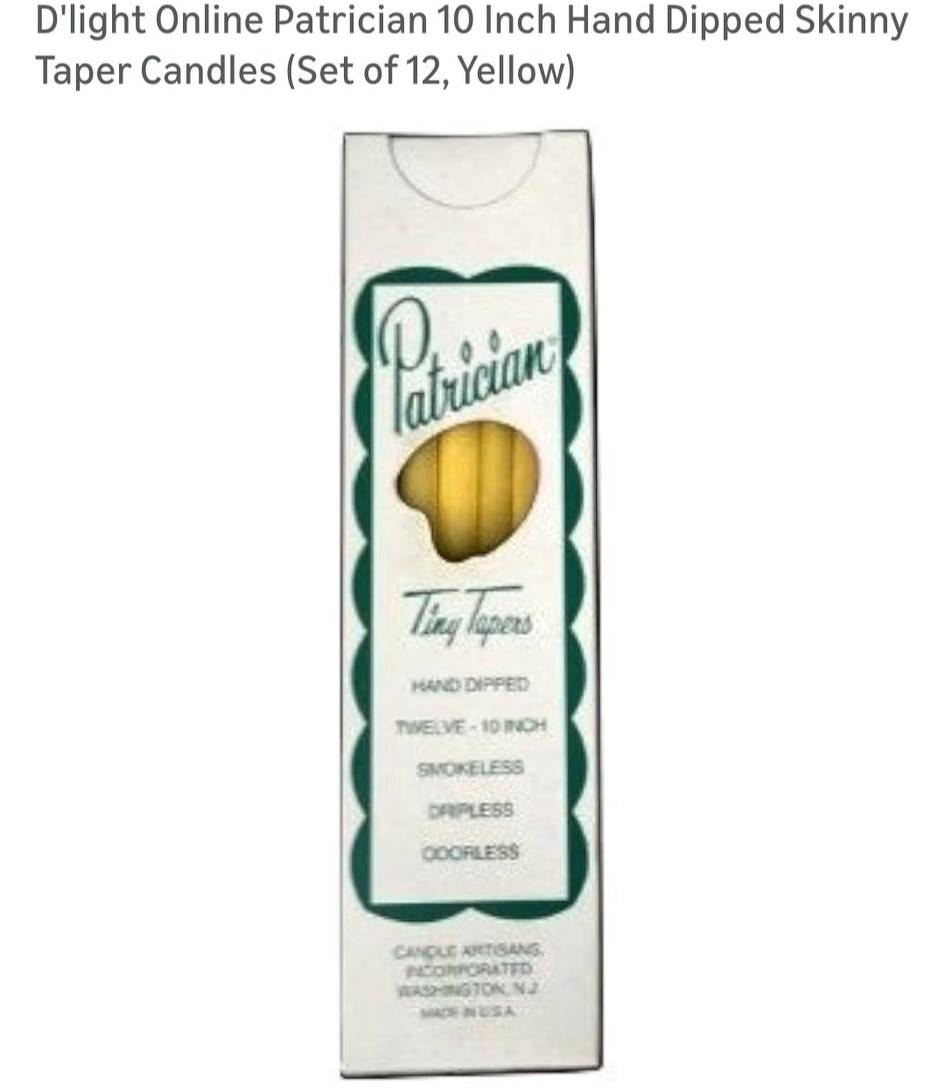 Taper Candles- Set of 12