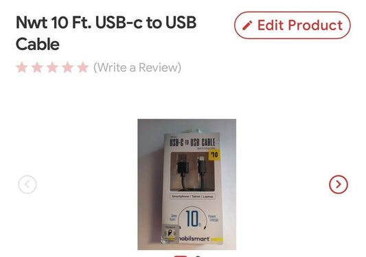 Mobilsmart USB-C to USB Charging Cable