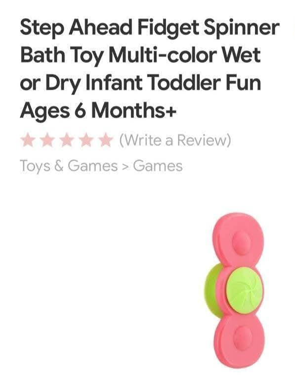 Fidget Spinner Bath Toy