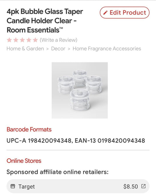 Taper Candle Holders- Set of 4