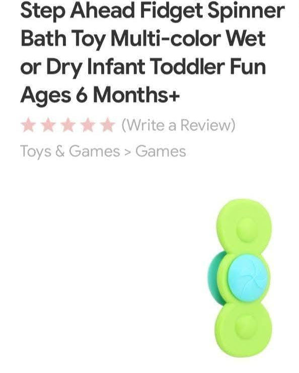 Fidget Spinner Bath Toy