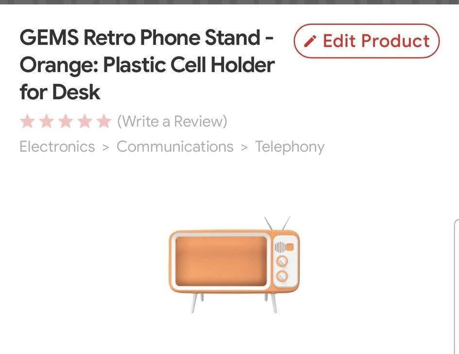 Retro TV Phone Stand Holder