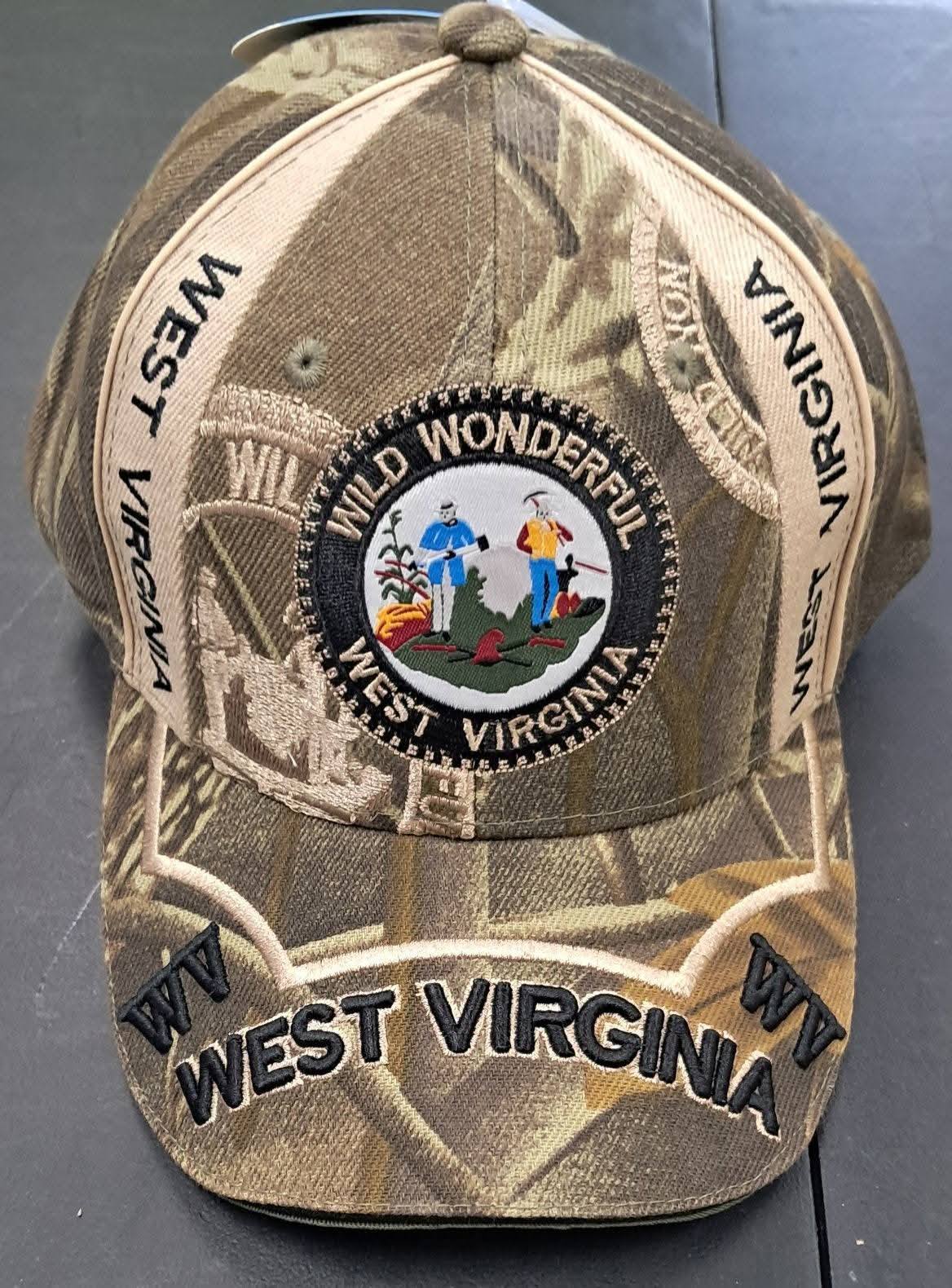 West Virginia Embroidered Ball Cap